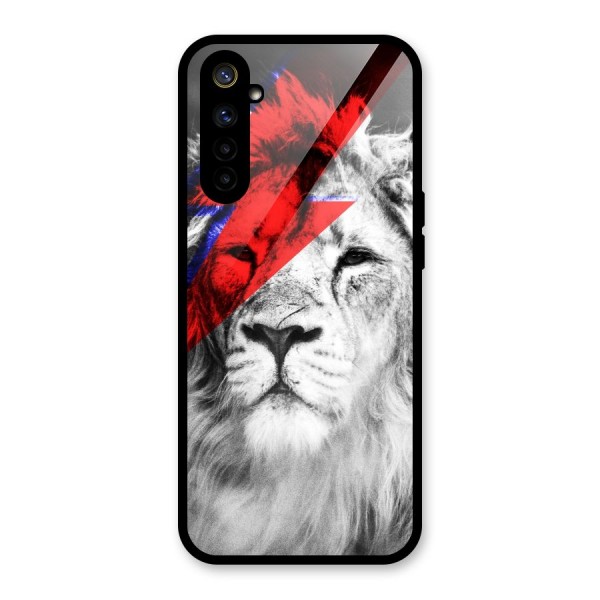 Fearless Lion Glass Back Case for Realme 6