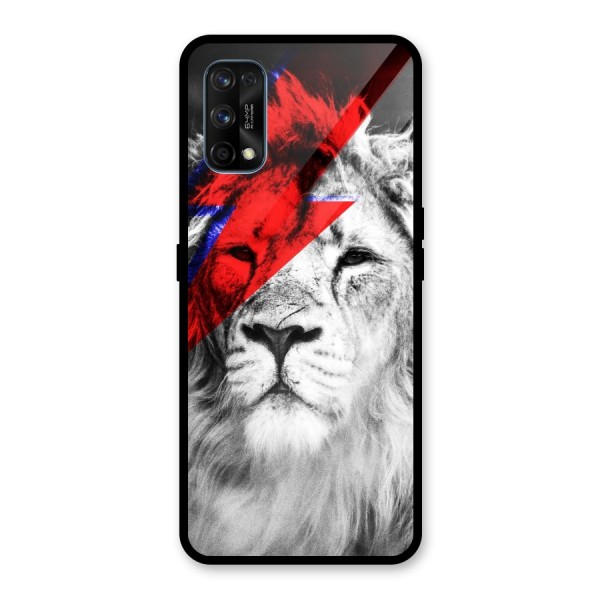 Fearless Lion Glass Back Case for Realme 7 Pro