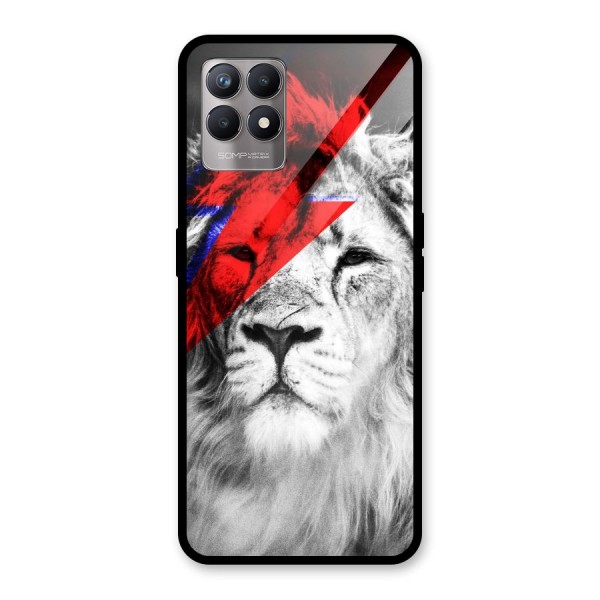 Fearless Lion Glass Back Case for Realme 8i