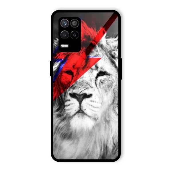 Fearless Lion Glass Back Case for Realme 9 5G