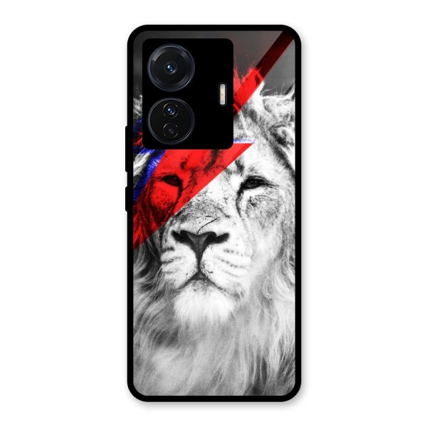 Fearless Lion Glass Back Case for Vivo T1 Pro