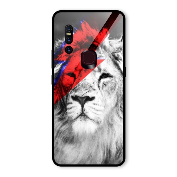 Fearless Lion Glass Back Case for Vivo V15