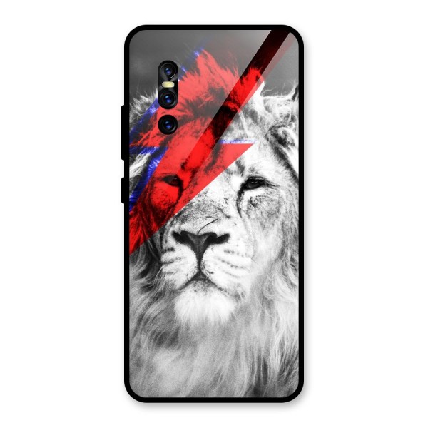 Fearless Lion Glass Back Case for Vivo V15 Pro