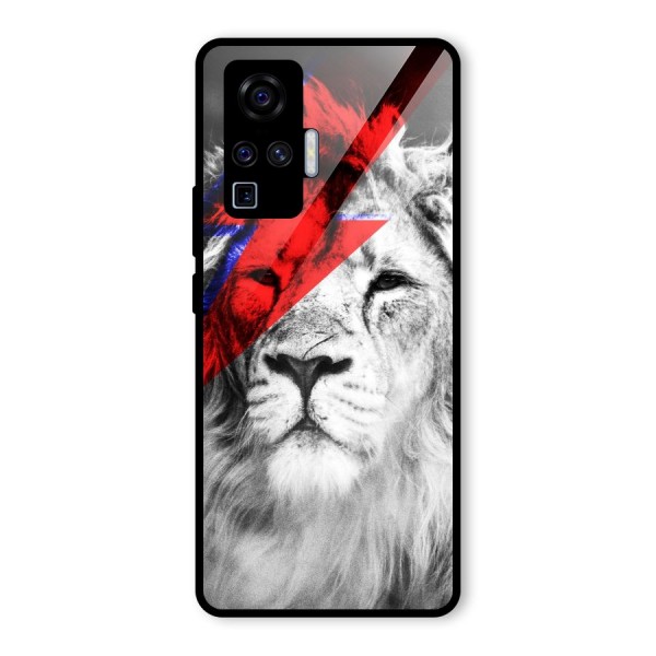 Fearless Lion Glass Back Case for Vivo X50 Pro