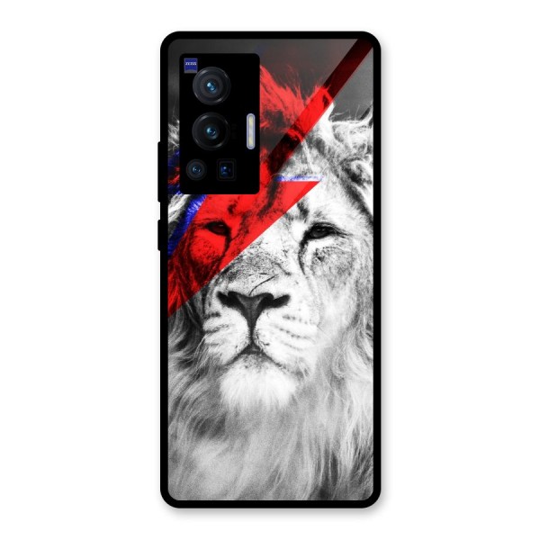 Fearless Lion Glass Back Case for Vivo X70 Pro