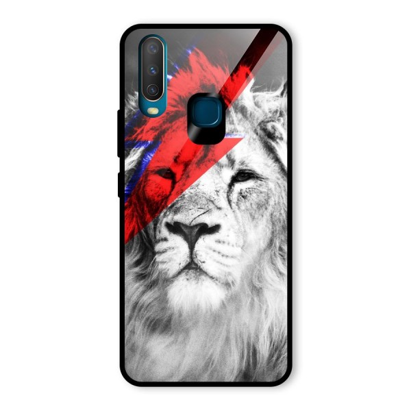 Fearless Lion Glass Back Case for Vivo Y12