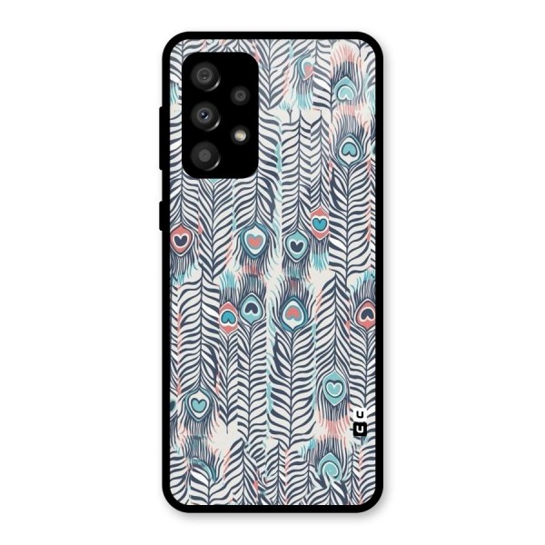 Feather Art Glass Back Case for Galaxy A32