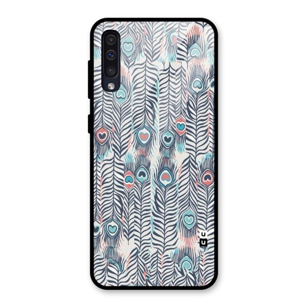 Feather Art Glass Back Case for Galaxy A50s