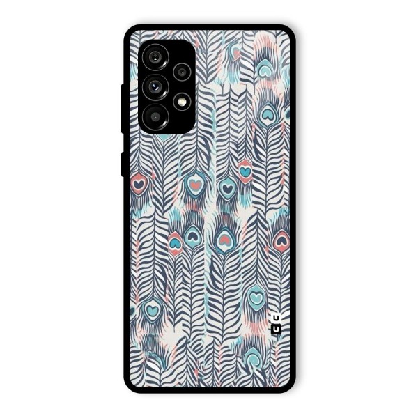 Feather Art Glass Back Case for Galaxy A73 5G