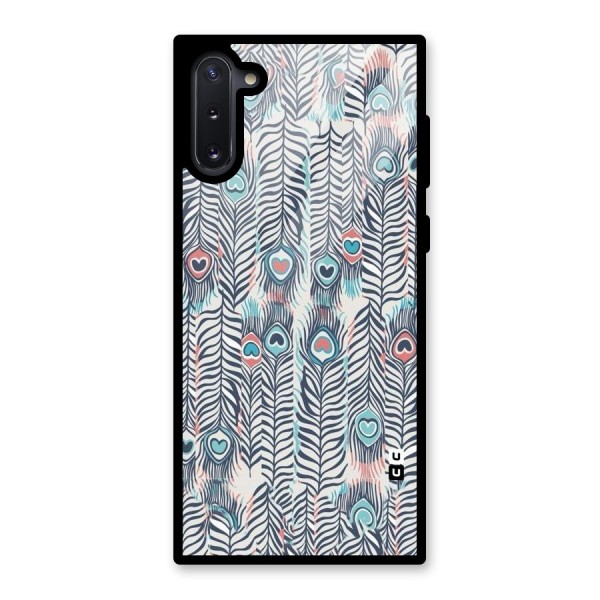 Feather Art Glass Back Case for Galaxy Note 10