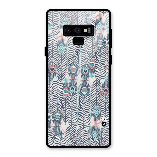 Feather Art Glass Back Case for Galaxy Note 9