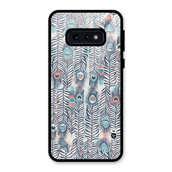 Feather Art Glass Back Case for Galaxy S10e