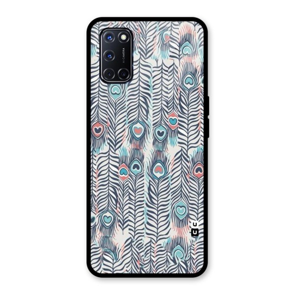 Feather Art Glass Back Case for Oppo A52