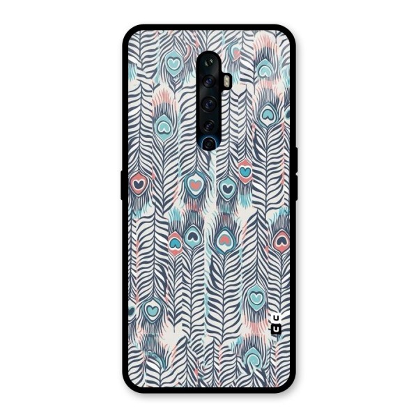 Feather Art Glass Back Case for Oppo Reno2 Z