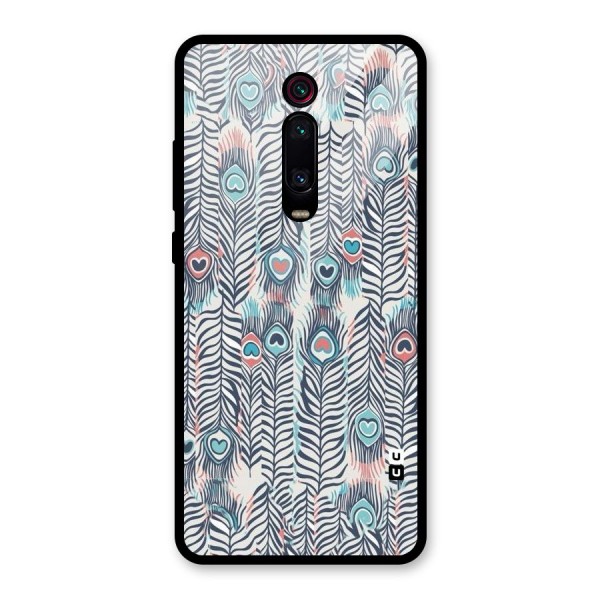 Feather Art Glass Back Case for Redmi K20 Pro