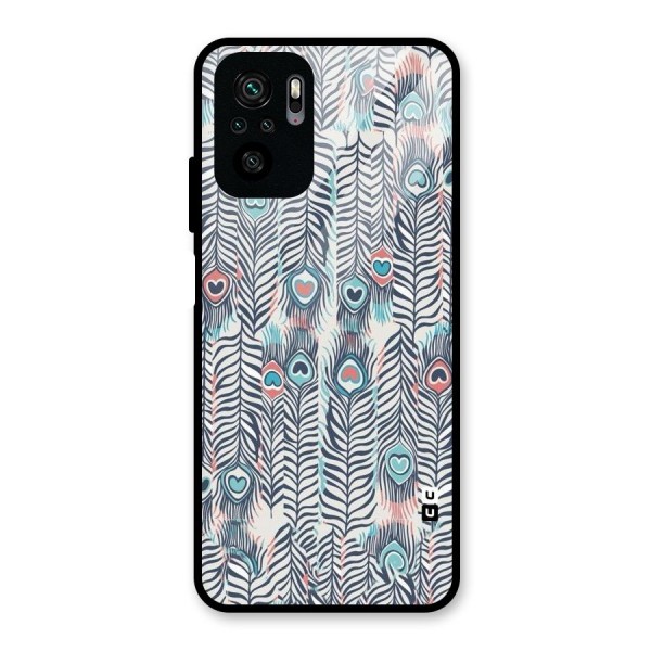 Feather Art Glass Back Case for Redmi Note 10