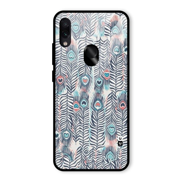 Feather Art Glass Back Case for Redmi Note 7