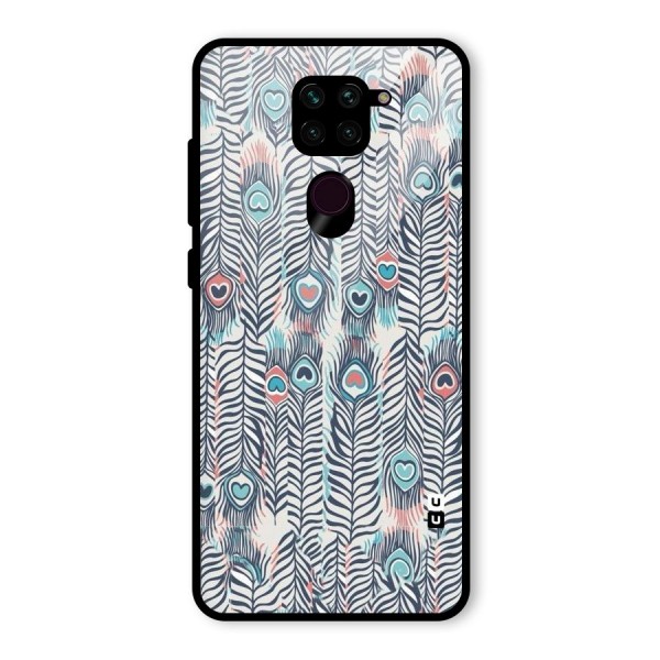 Feather Art Glass Back Case for Redmi Note 9