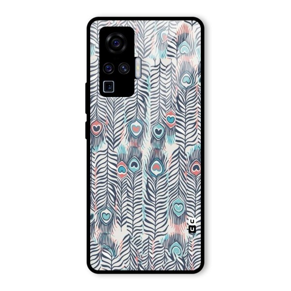 Feather Art Glass Back Case for Vivo X50 Pro