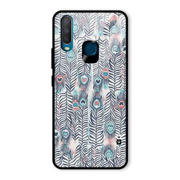 Feather Art Glass Back Case for Vivo Y12