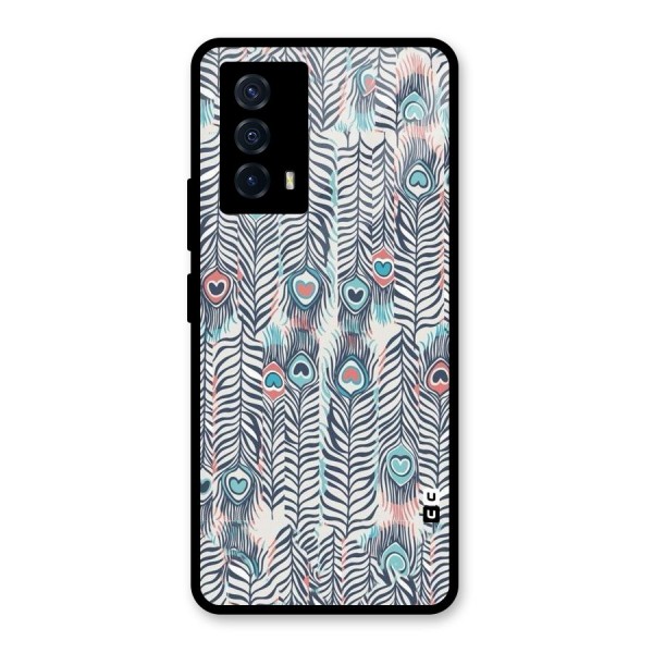 Feather Art Glass Back Case for Vivo iQOO Z5