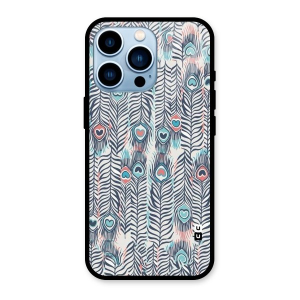 Feather Art Glass Back Case for iPhone 13 Pro