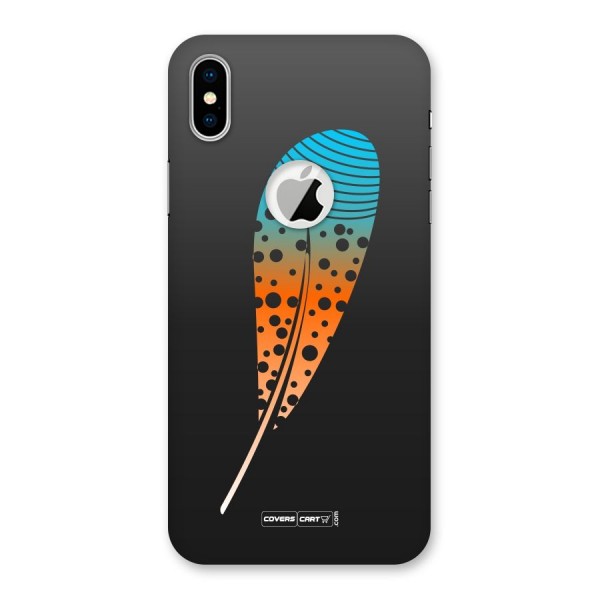 Feather Back Case for iPhone XS Logo Cut