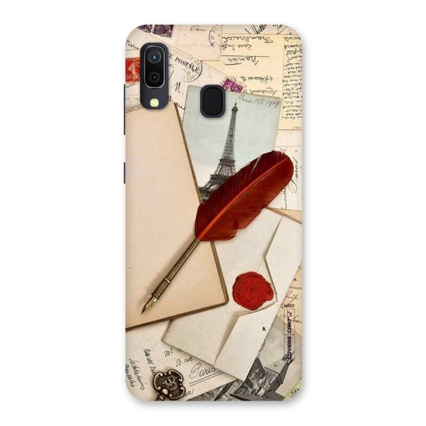 Feather Beauty Back Case for Galaxy A20