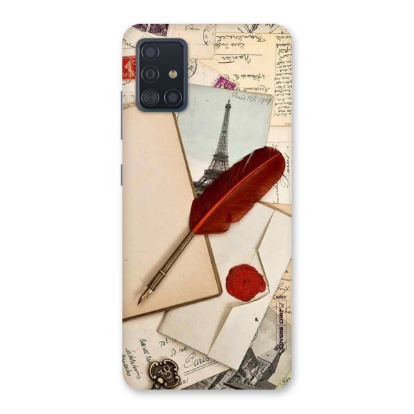 Feather Beauty Back Case for Galaxy A51