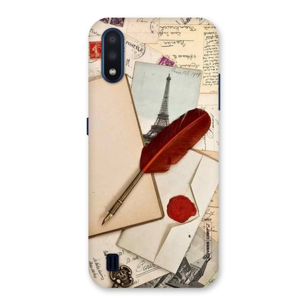 Feather Beauty Back Case for Galaxy M01