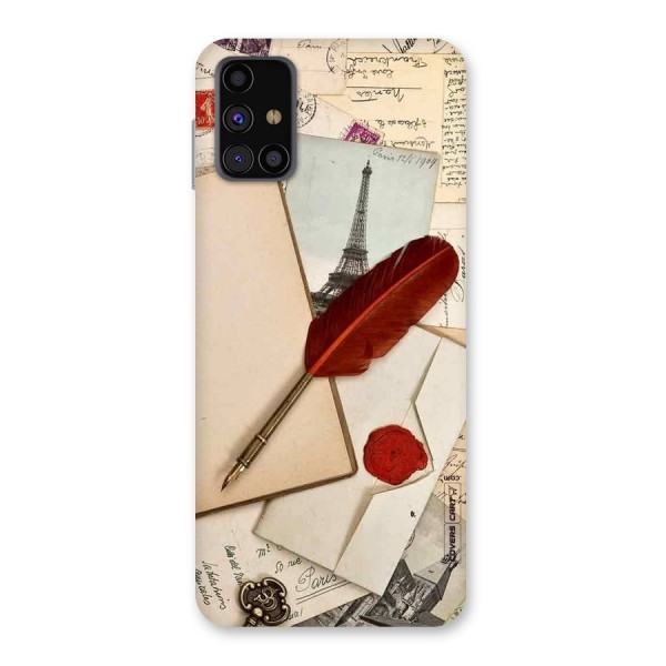 Feather Beauty Back Case for Galaxy M31s