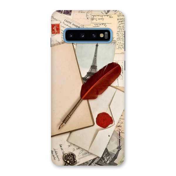 Feather Beauty Back Case for Galaxy S10