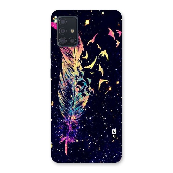 Feather Bird Fly Back Case for Galaxy A51