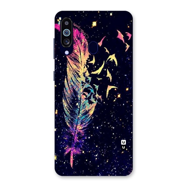 Feather Bird Fly Back Case for Galaxy A60