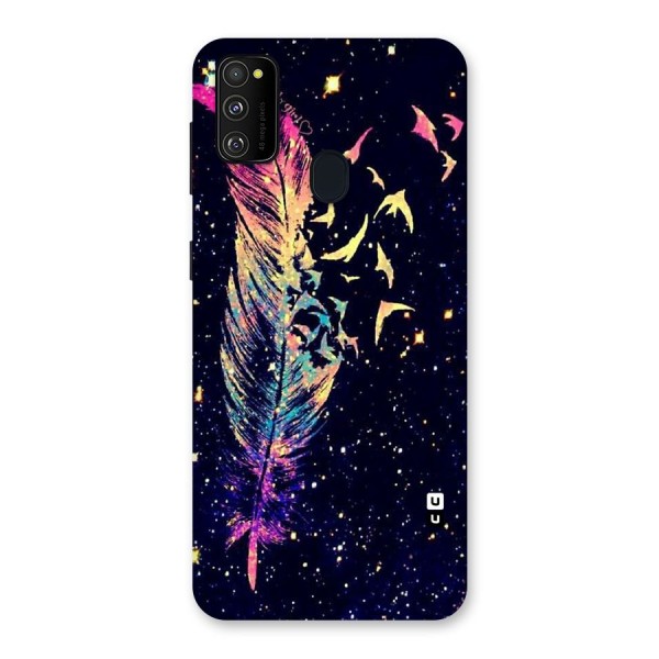 Feather Bird Fly Back Case for Galaxy M21