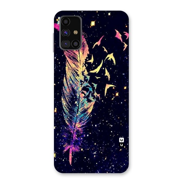 Feather Bird Fly Back Case for Galaxy M31s