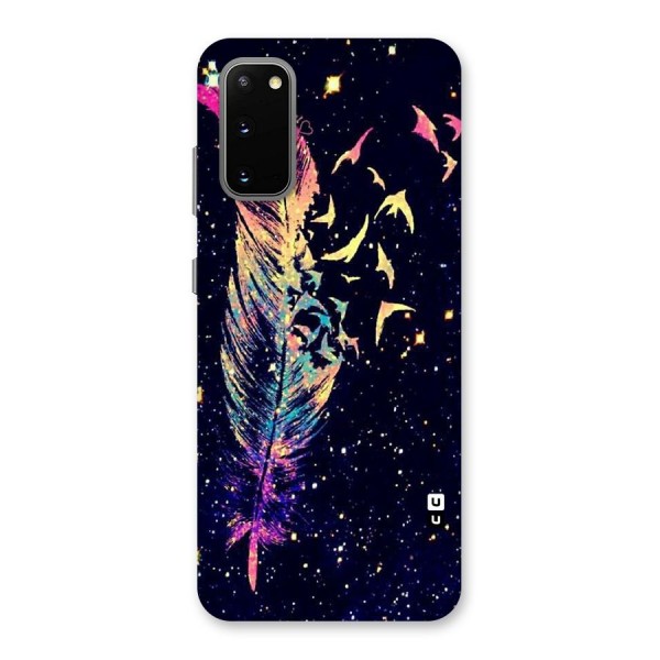 Feather Bird Fly Back Case for Galaxy S20