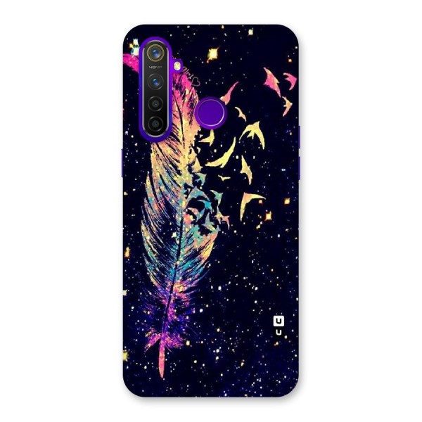 Feather Bird Fly Back Case for Realme 5 Pro