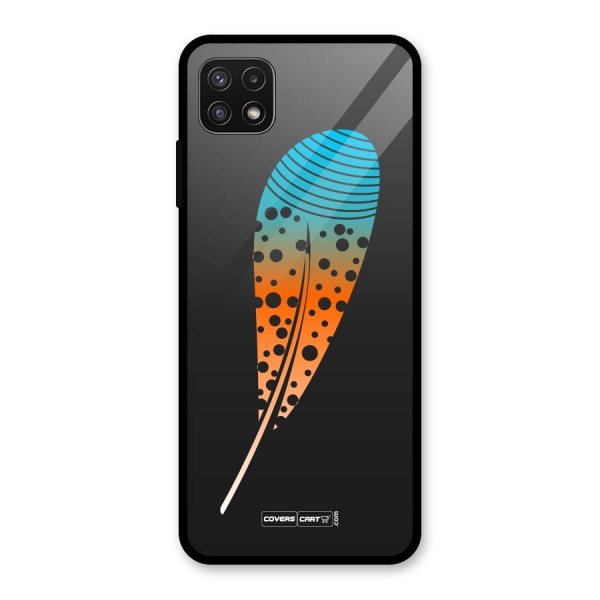 Feather Glass Back Case for Galaxy A22 5G