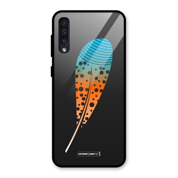 Feather Glass Back Case for Galaxy A50s