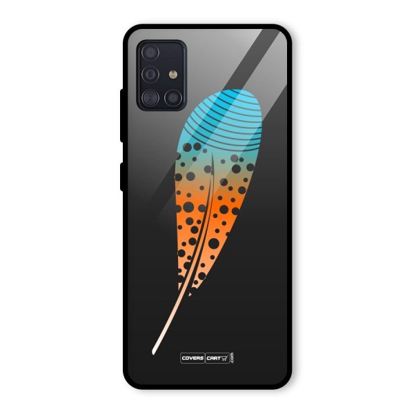 Feather Glass Back Case for Galaxy A51