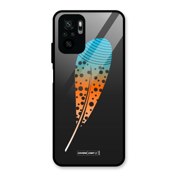 Feather Glass Back Case for Redmi Note 10