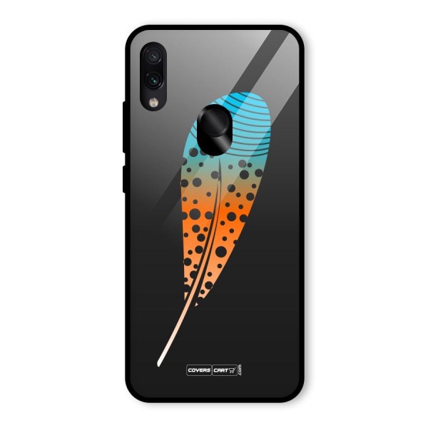 Feather Glass Back Case for Redmi Note 7