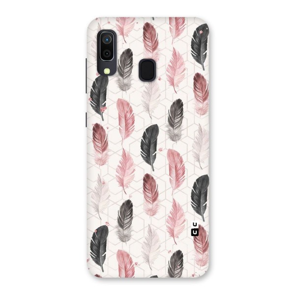 Feather Line Pattern Back Case for Galaxy A20