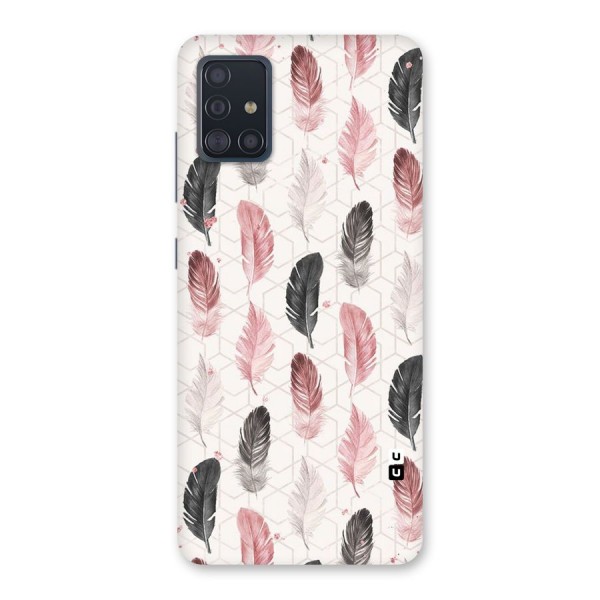 Feather Line Pattern Back Case for Galaxy A51