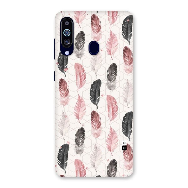 Feather Line Pattern Back Case for Galaxy A60