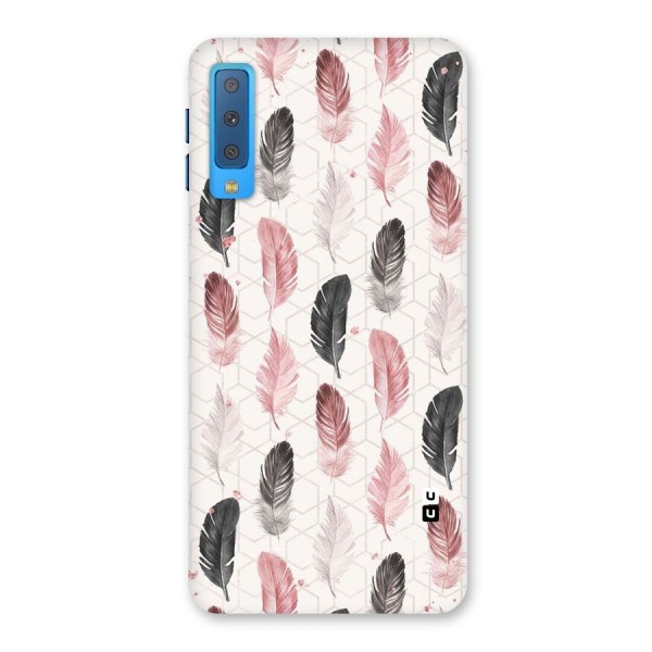 Feather Line Pattern Back Case for Galaxy A7 (2018)