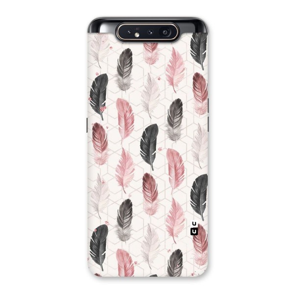 Feather Line Pattern Back Case for Galaxy A80