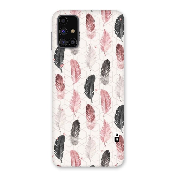 Feather Line Pattern Back Case for Galaxy M31s