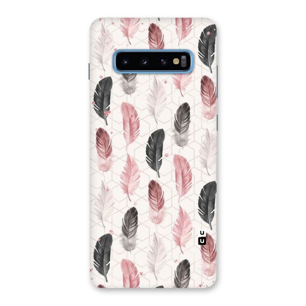 Feather Line Pattern Back Case for Galaxy S10 Plus